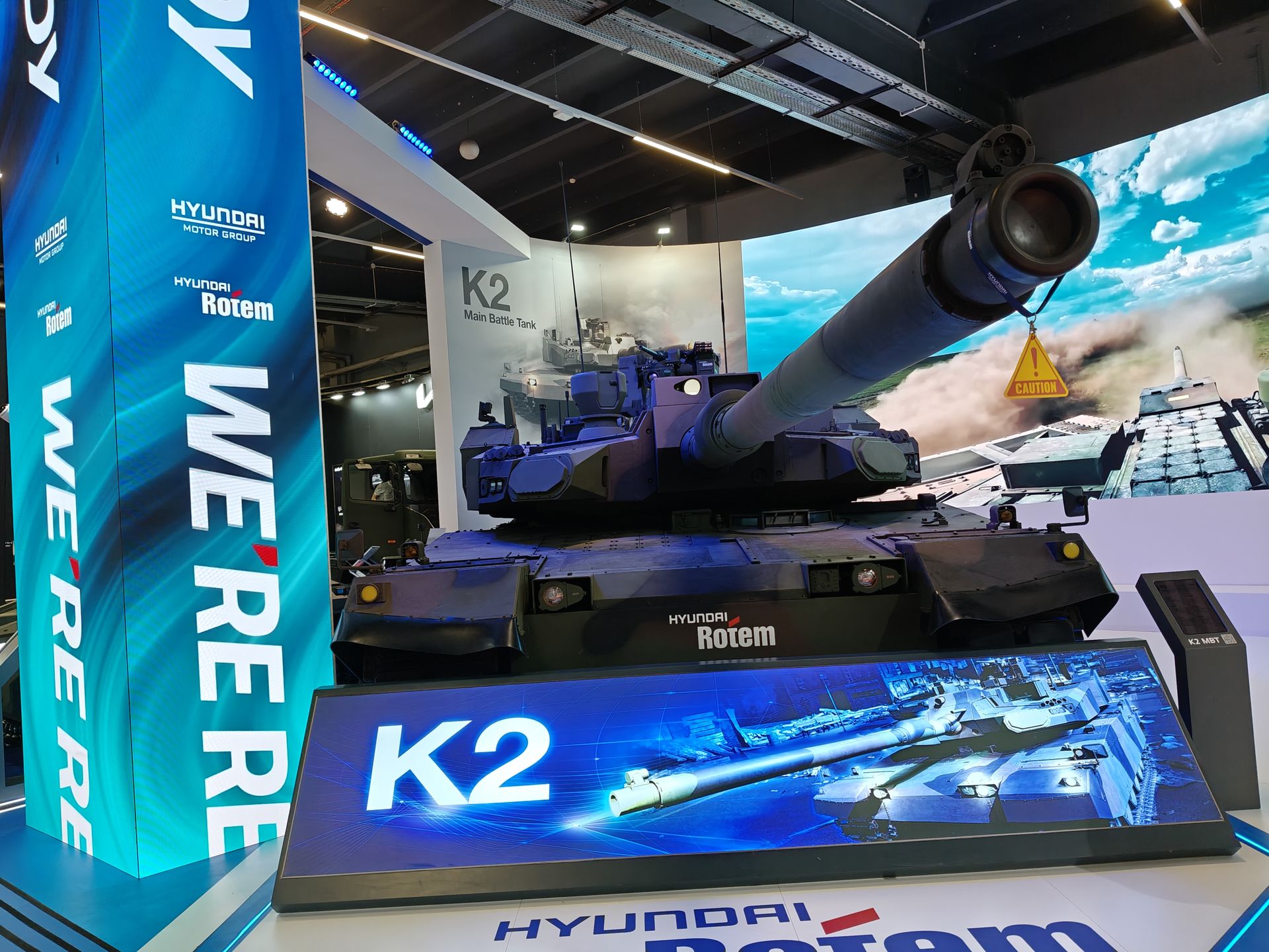 Najnowszy czołg K2EX podczas targów MSPO.