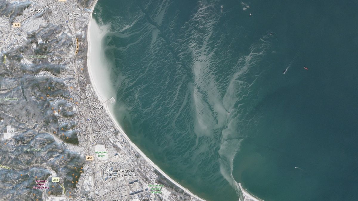 Spektakularne zdjęcia z satelity Sentinel-2 - Bałtyk