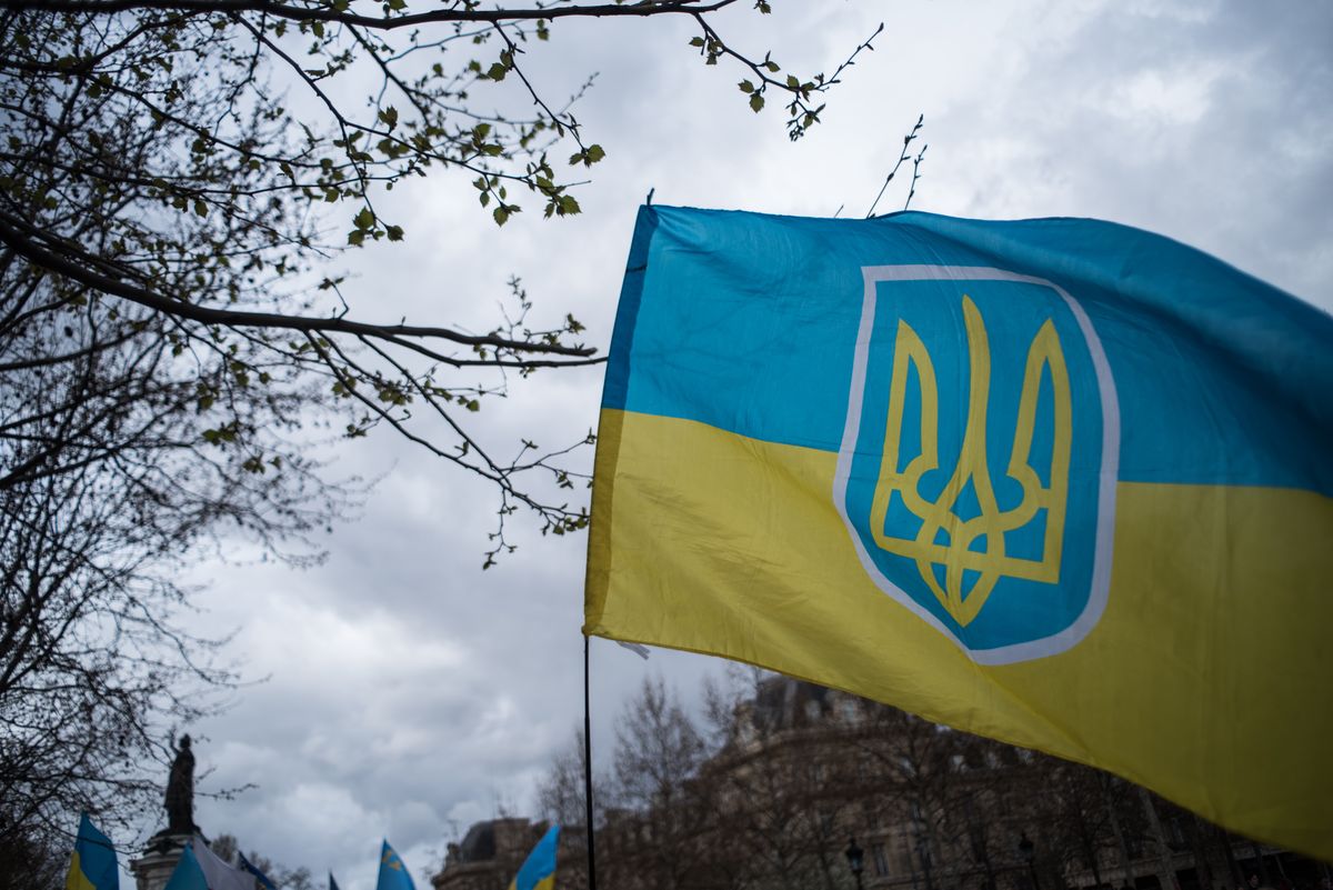 Прапор України (Photo by Andrea Savorani Neri/NurPhoto via Getty Images)
