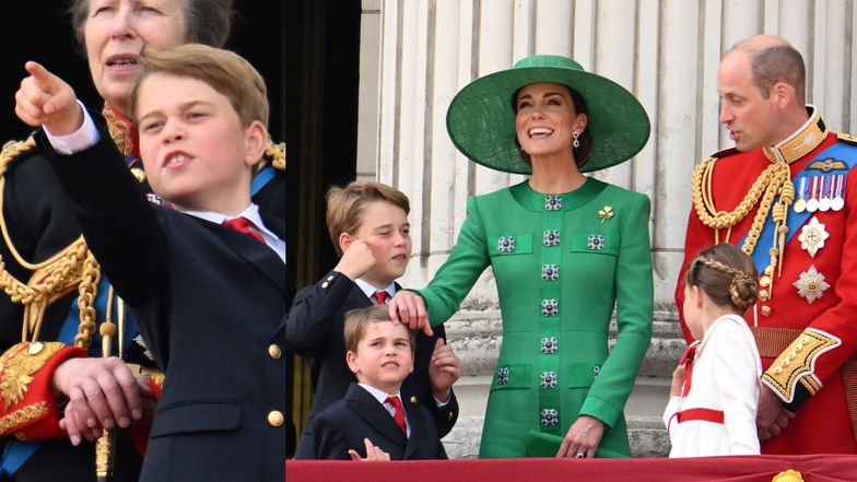 Co książę George usłyszał od ojca na balkonie Pałacu Buckingham?