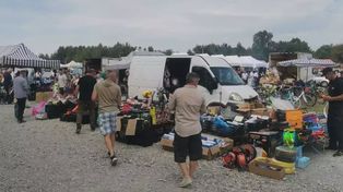 Sokołów Małopolski: Spór sprzedawców z  inkasentami na giełdzie