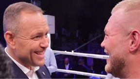 Nawrocki wszedł do ringu po walce i padły takie słowa