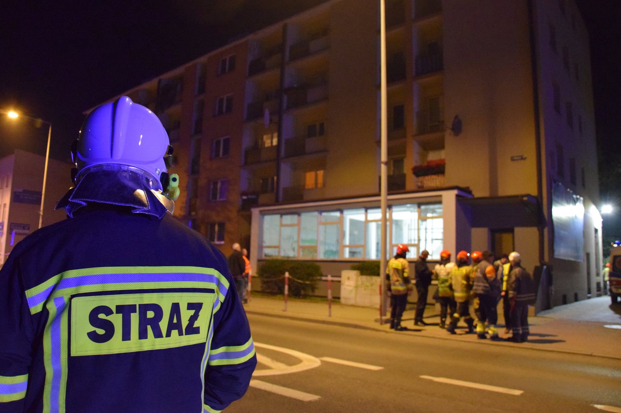 Nocna ewakuacja w Jaśle