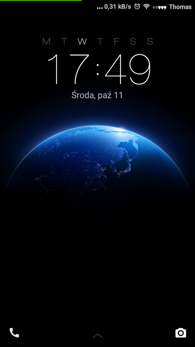 Ekran blokady - motyw MIUI 8 - D.O.S. Light
