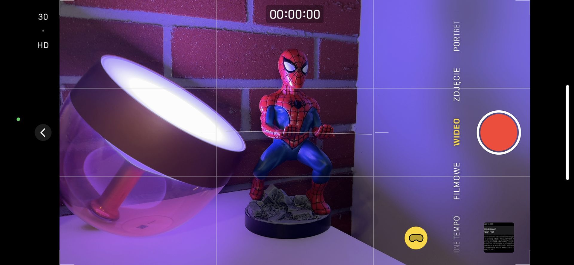 Nagrywanie 3D w iOS 17.2
