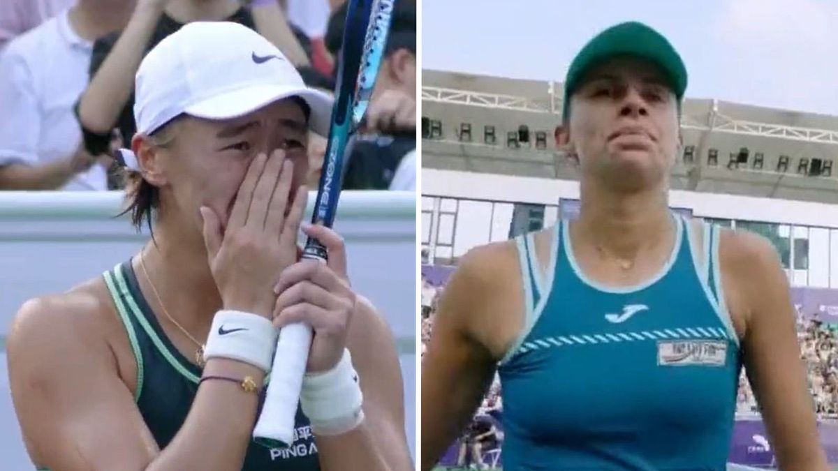 Twitter / WTA / Na zdjęciu: Xiyu Wang i Magda Linette