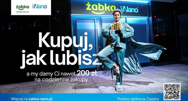 „Kupuj, jak lubisz" w reklamach Żabki Nano