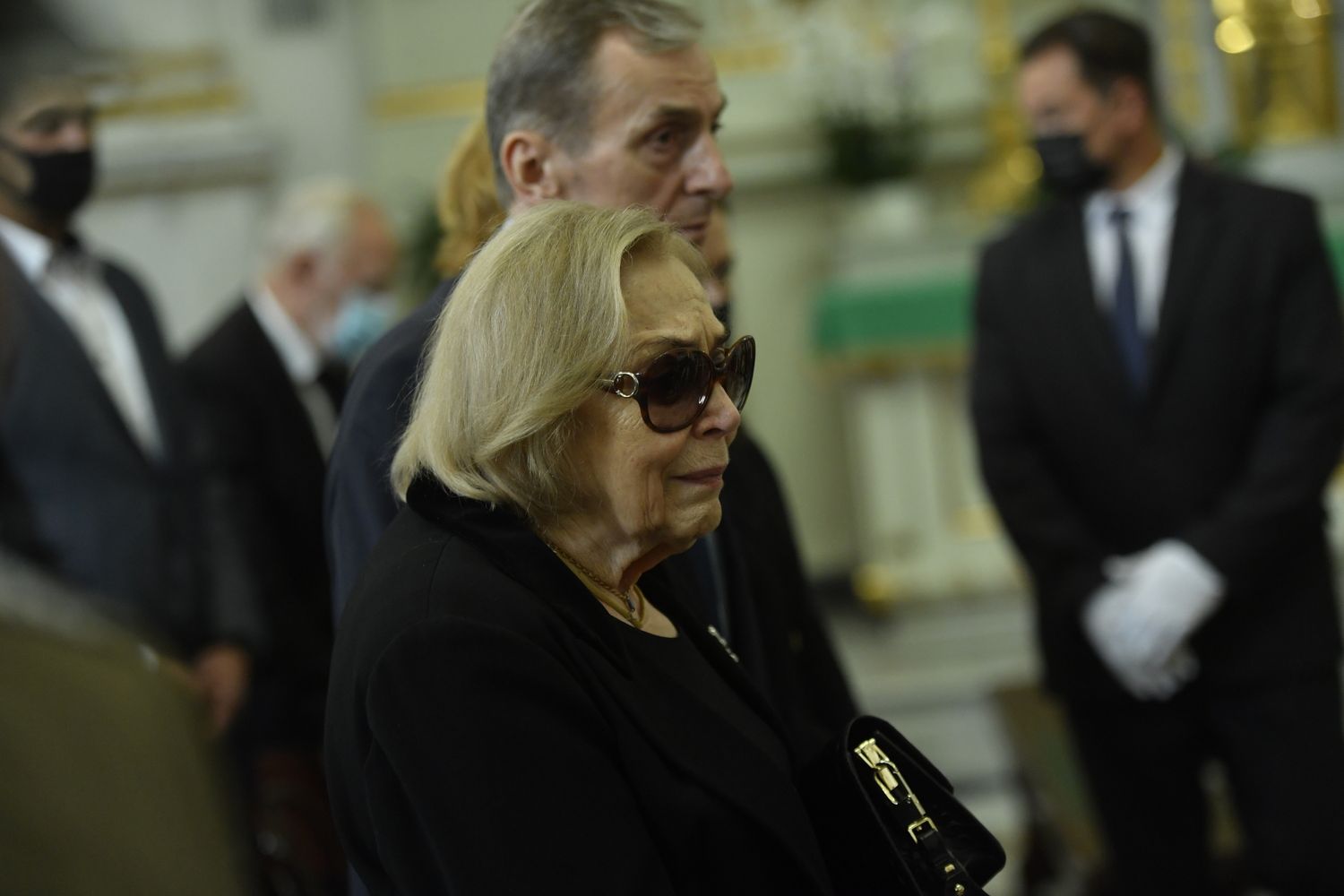 Maria Krawczyk-Gołas - pogrzeb Wiesława Gołasa
