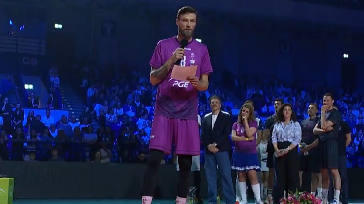 Twitter / Polsat Sport / Na zdjęciu: Andrzej Wrona podczas przemówienia