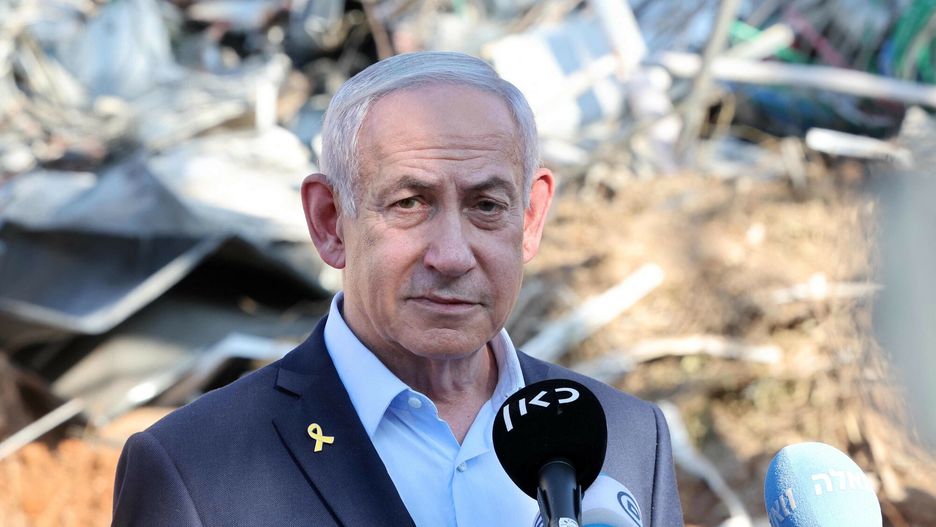 Temporary
Israel's Prime Minister Benjamin Netanyahu gives a statement during a visit to the site of the Weizmann Institute of Science, which was hit by an Iranian missile barrage, in the central city of Rehovot on June 20, 2025. (Photo by Jack GUEZ / POOL / AFP)
JACK GUEZ