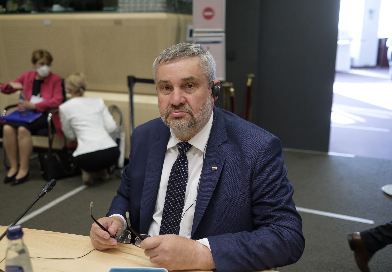BRUSSELS, BELGIUM - SEPTEMBER 21: Polish Minister of Agriculture and Rural Development Jan Krzysztof Ardanowski attends the EU Agricultures Ministers Council on September 21, 2020 in Brussels, Belgium. (Photo by Thierry Monasse/Getty Images)