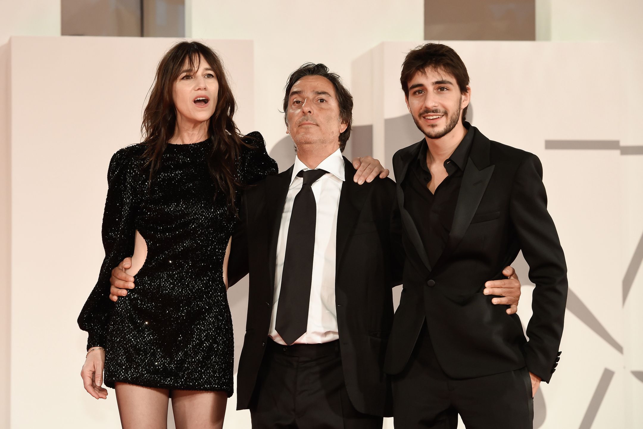 78 Venice International Film Festival 2021French-British actress and singer Charlotte Gainsbourg with her director husband Yvan Attal and actor son Ben Attal at the 78 Venice International Film Festival 2021. Les Choses Humaines red carpet. Venice (Itay), September 9th, 2021 (Photo by Marilla Sicilia/Archivio Marilla Sicilia/Mondadori Portfolio via Getty Images)Mondadori Portfolio