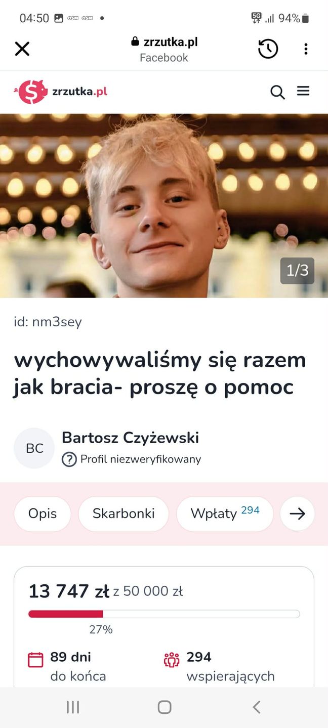 Zbiórka na rzecz sprowadzenia do Polski ciała Lil Narcyza.