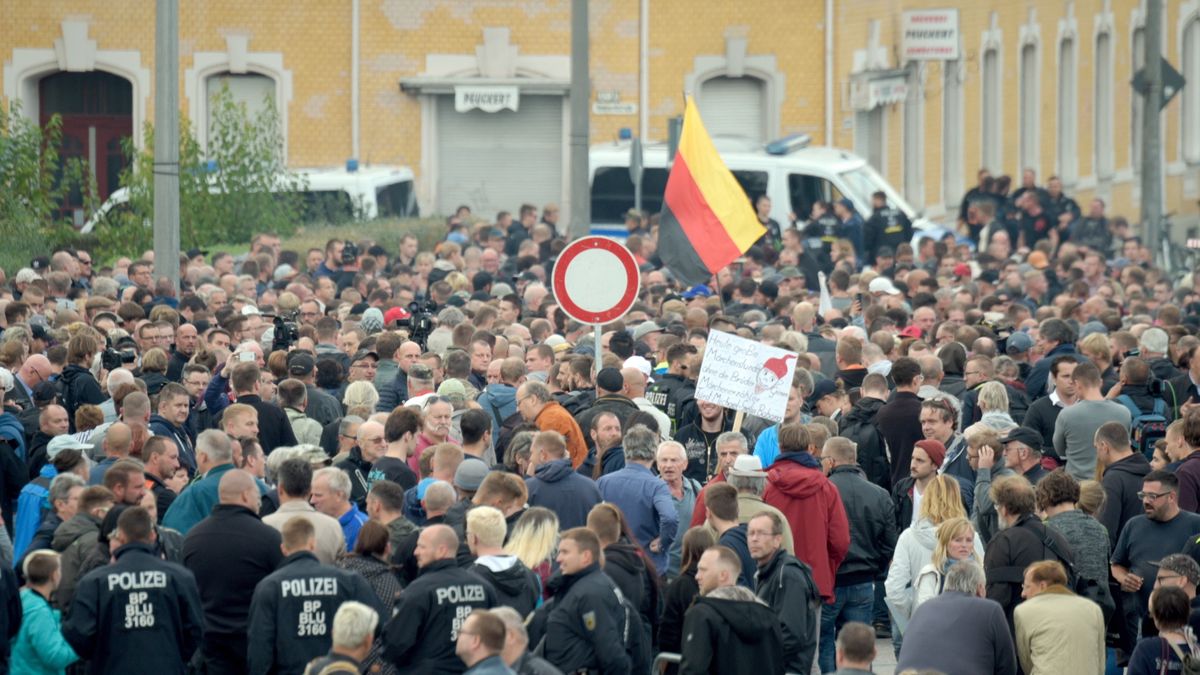 protesty w Chemnitz