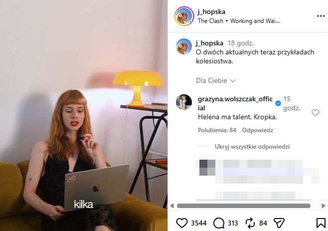 Grażyna Wolszczak broni Heleny Englert