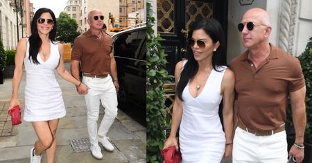 Jeff Bezos i jego młodsza o 9 lat ukochana pędzą na lunch w Londynie (ZDJĘCIA)