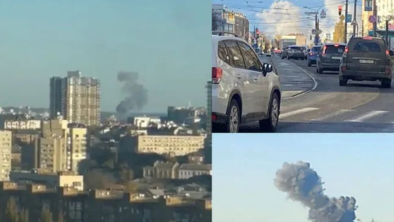 Zmasowany atak na Ukrainę