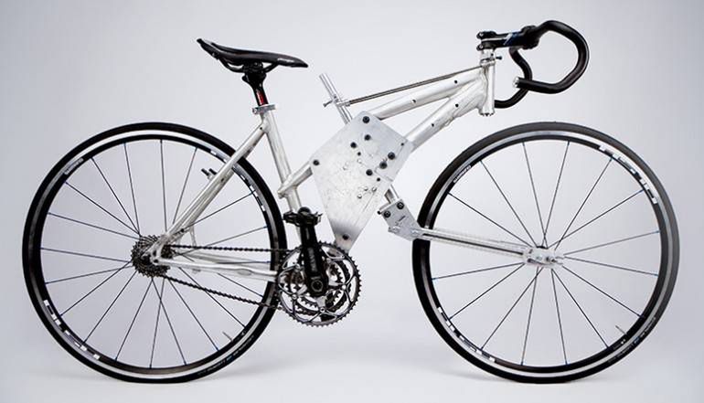 Prototyp, zbudowany podczas prac nad rowerem Canondale CERV (Fot. Gizmag.com)
