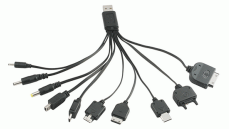 Ładowarka z 10 różnymi końcówkami 1