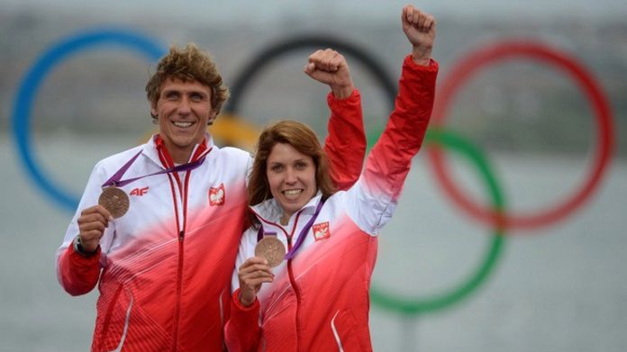 Przemysław Miarczyński i Zofia Klepacka z medalami igrzysk w Londynie w 2012 roku