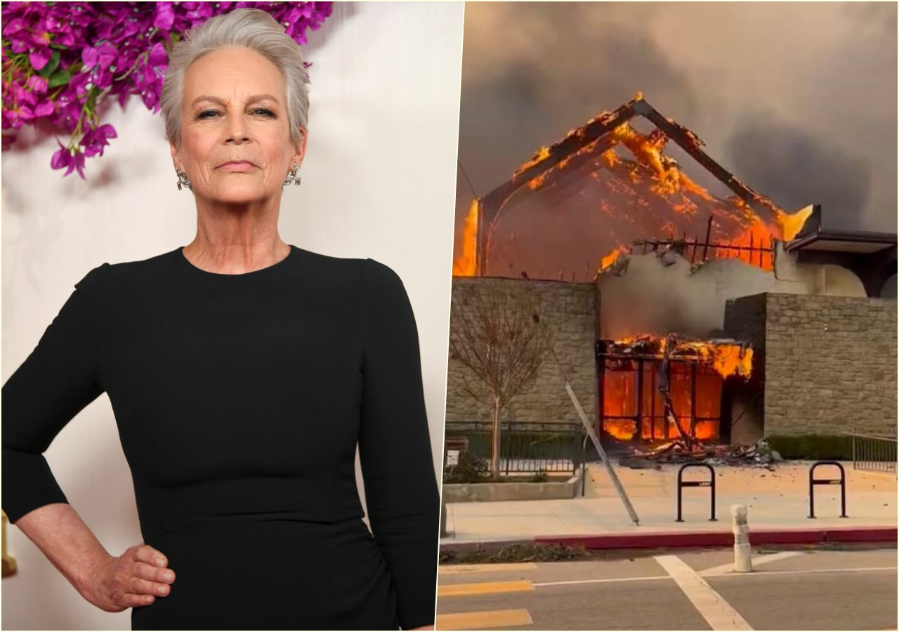 Jamie Lee Curtis opłakuje spalony kościół. To tu wytrzeźwiała