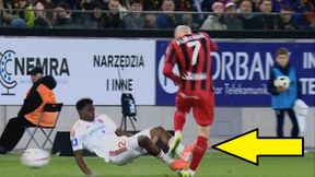 Kryminał. Jest nagranie brutalnego faulu piłkarza Rakowa