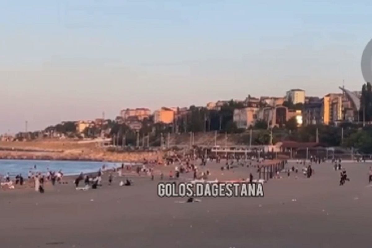 People fled the beach. Dramatic scenes in Russia