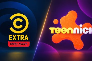 Logotypy Polsat Comedy Central Extra i TeenNick