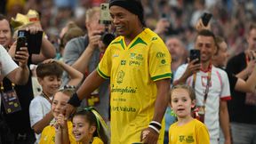 Wielkie show na Stadionie Śląskim. Ronaldinho kłaniał się polskim kibicom