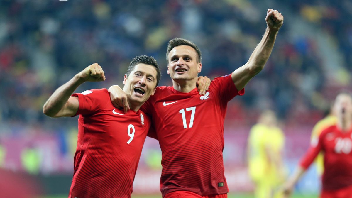 Na zdjęciu Robert Lewandowski i Sławomir Peszko