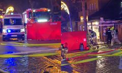 Pożar na Krupówkach w Zakopanem. "Osoby wydobyte z płonącego budynku"