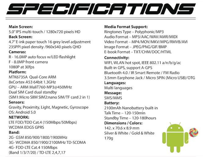 Siam 7x to dwuekranowy smartfon kosztujący niewiele ponad 1600 zł 2