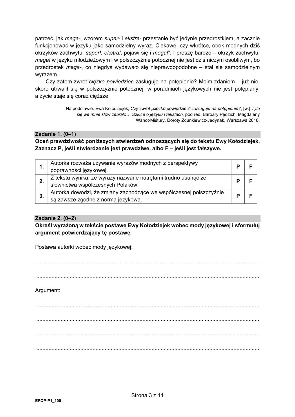 Matura 2021. Arkusze CKE z języka polskiego