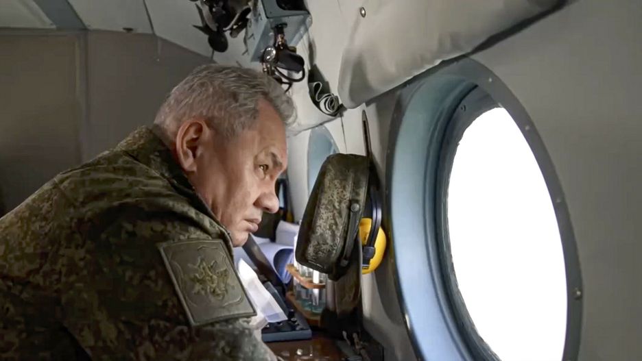 Temporary
In this handout photo taken from video released by Russian Defense Ministry Press Service on Sunday, Dec. 18, 2022, Russian Defense Minister Sergei Shoigu looks through a military helicopter's window as he inspects Russian troops at an undisclosed location in Ukraine. (Russian Defense Ministry Press Service via AP)
