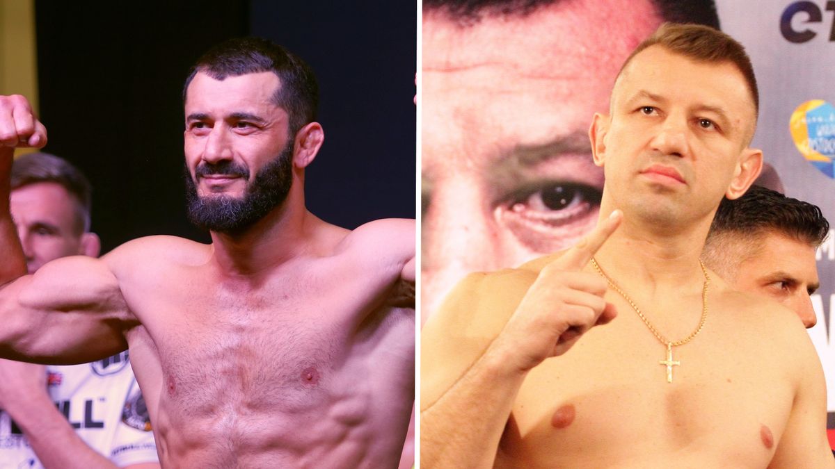 Na zdjęciu od lewej: Mamed Chalidow i Tomasz Adamek