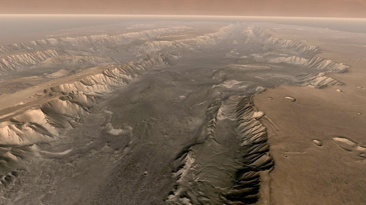 Mars. Valles Marineris - kanion na Marsie