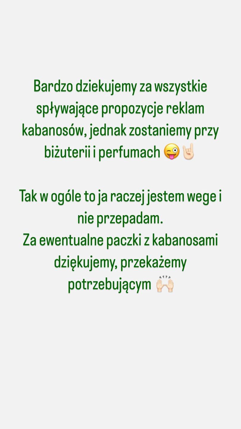Edyta Pazura napisała oświadczenie