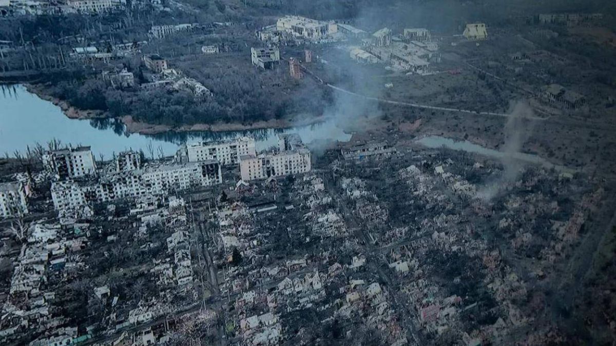 Bachmut został niemal doszczętnie zrównany z ziemią w trakcie wojny 