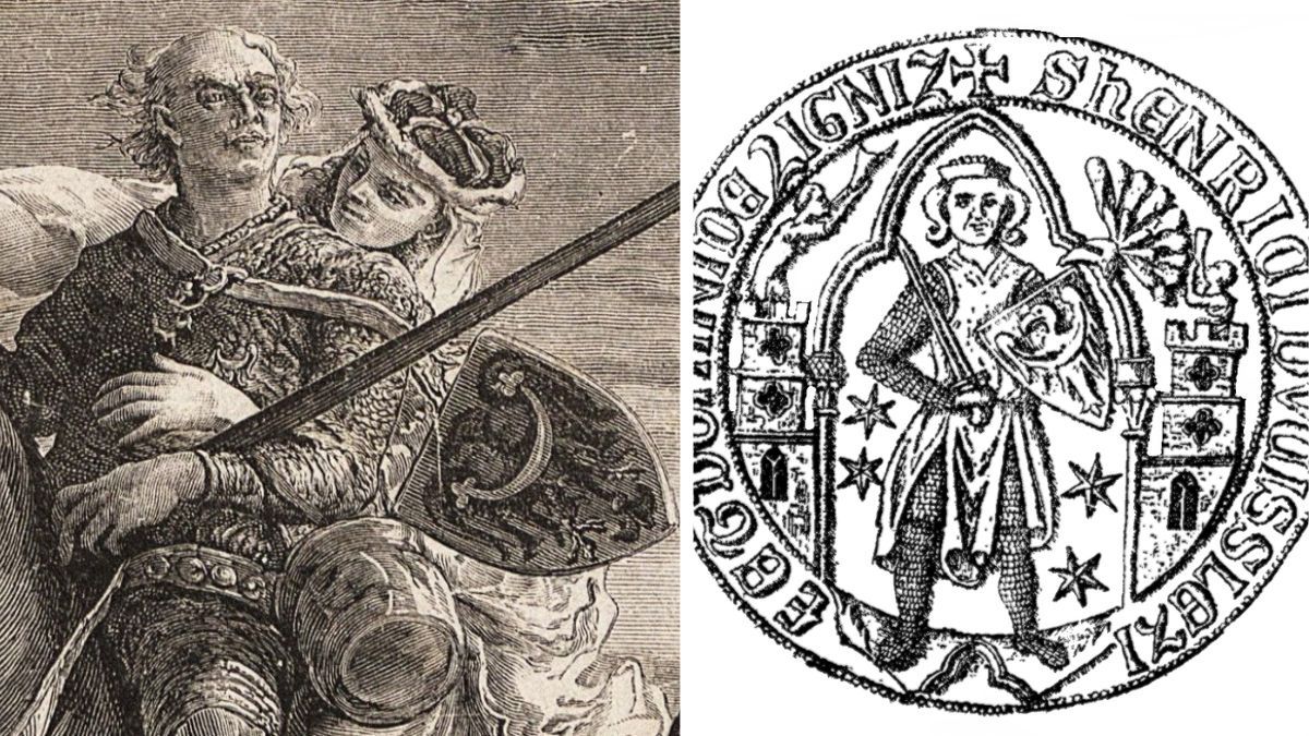 Bolesław Rogatka, pieczęć Henryka Brzuchatego (po prawej)