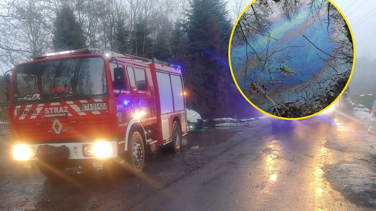 Substancja ropopochodna pojawiła się na potoku pod Tarnowem 