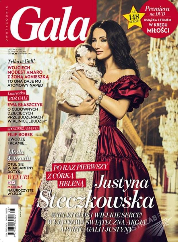 Justyna Steczkowska z córką Helenką na okładce Gali
