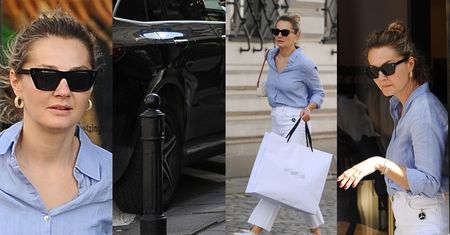 Małgorzata Socha urządza sobie nielegalny parking i idzie na łowy do butiku Łukasza Jemioła (ZDJĘCIA)