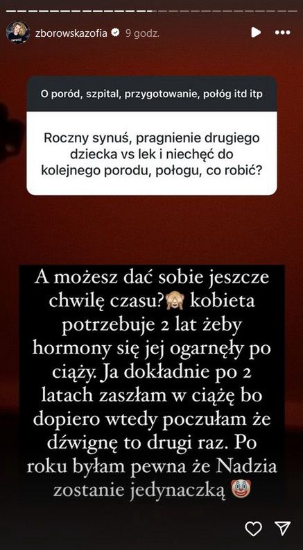 Zofia Zborowska udziela porad o ciąży