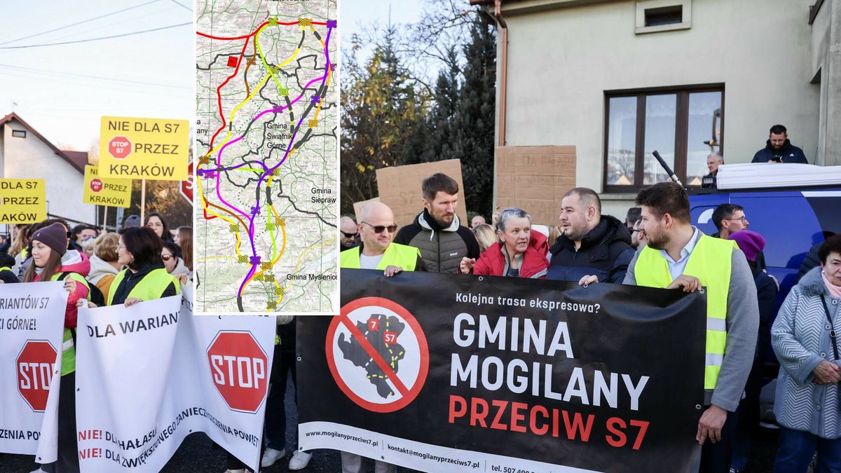 Pierwszy z protestów przeciw nowym wariantom S7, 7 listopada 202
