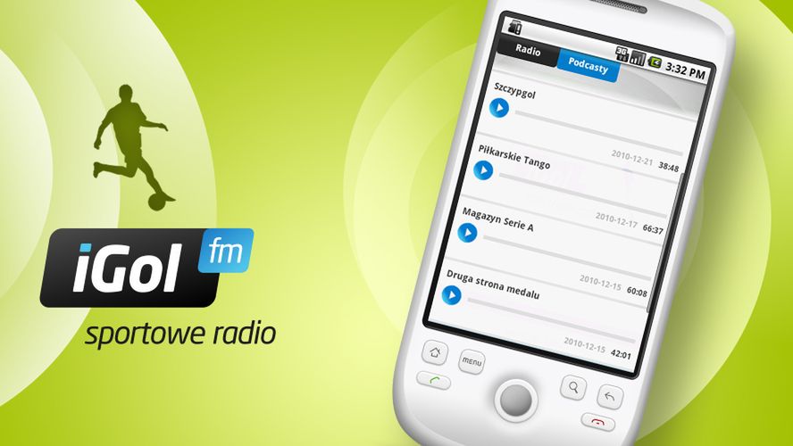 Sportowe radio iGol FM na Androida 1