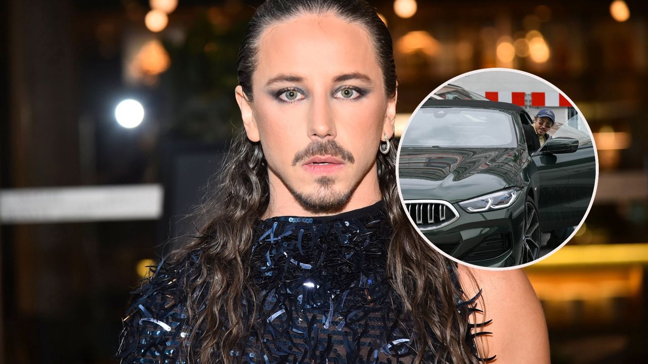 Michał Szpak w samochodzie za setki tysięcy złotych