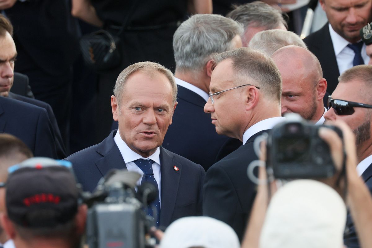 donald tusk, Andrzej Duda, pis, bbn Dyskretne spotkanie Tuska z Dudą. Szef BBN ujawnił kulisy