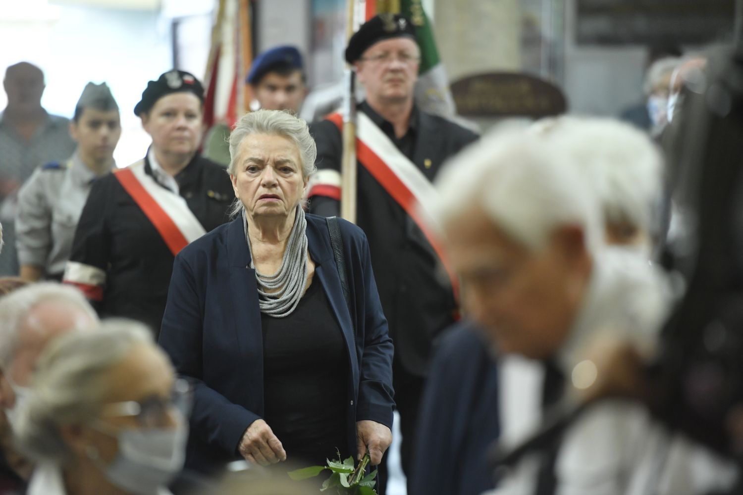 Anna Seniuk - pogrzeb Wiesława Gołasa