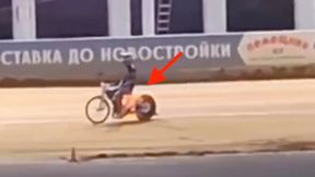 Sceny na meczu w Rosji. Nagle stanął w płomieniach