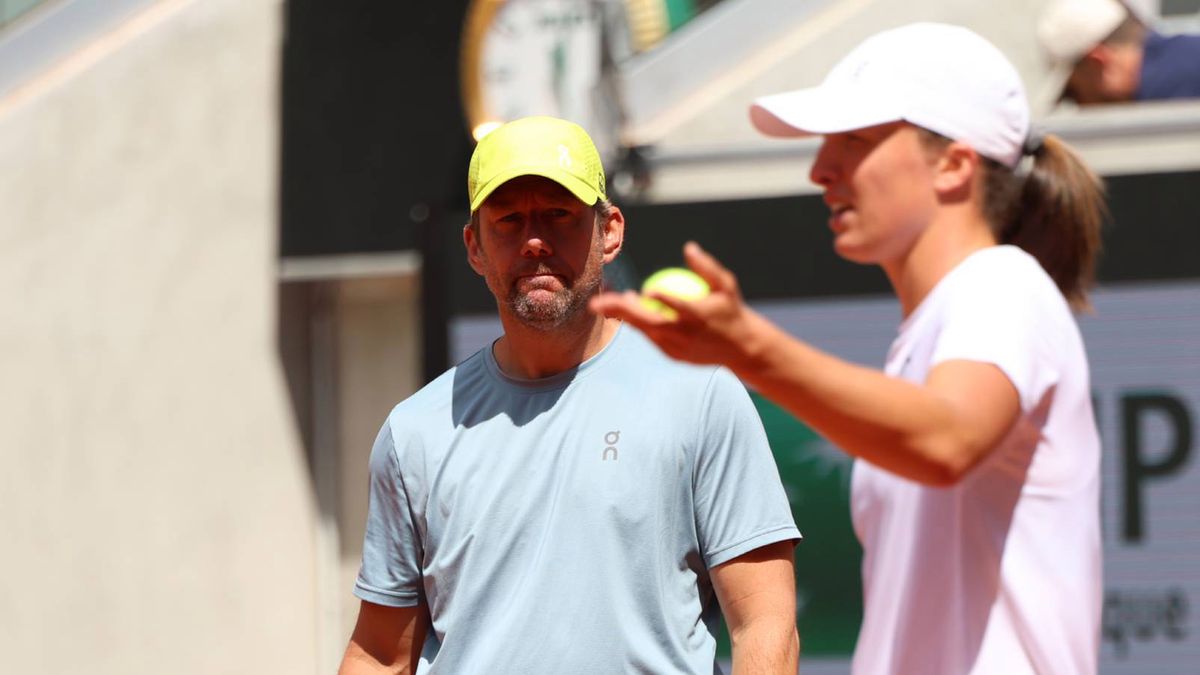 Getty Images / NurPhoto / Wim Fissette i Iga Świątek